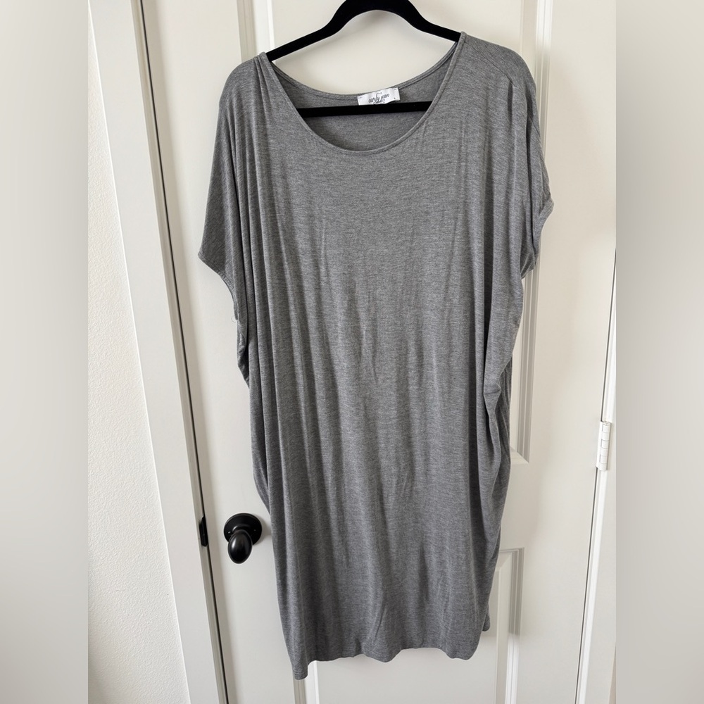 Carly Jean Los Angeles CJLA Everyday Dress Gray Large